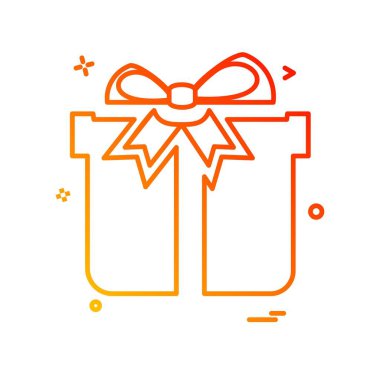 Giftbox simge tasarlamak vektör