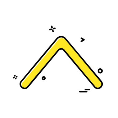 Yukarı ok simgesi tasarım vektörü