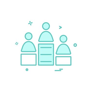 Grup avatar simge tasarım vektörü