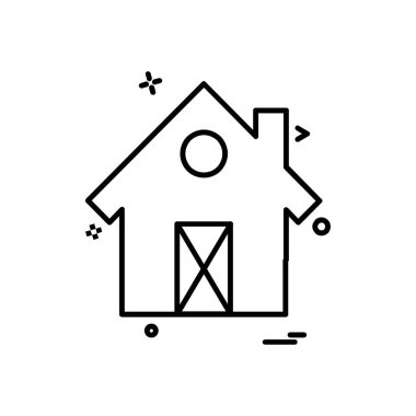 Ev simgesi tasarım vektörü