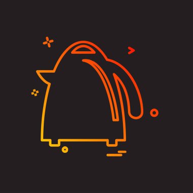 Mutfak simgesi tasarım vektörü