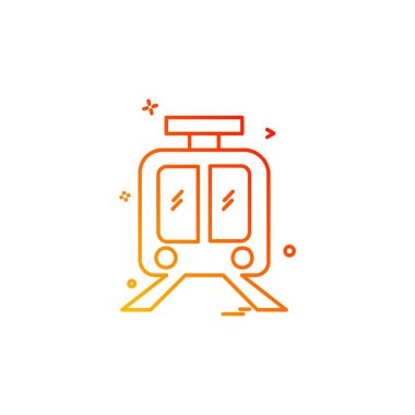 Tren simge tasarlamak vektör