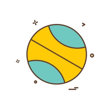 topu simge vektör tasarımı