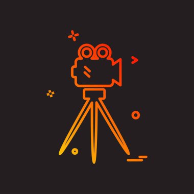 Camcoder simge tasarlamak vektör 