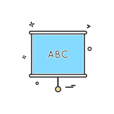 grafik diagrame office simge vektör tasarımı