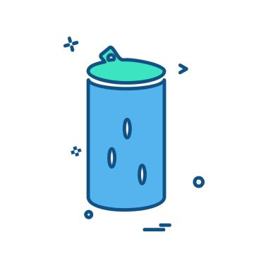 İçki simgesi tasarım, renkli vektör çizim 