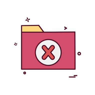 Klasör simge tasarlamak vektör