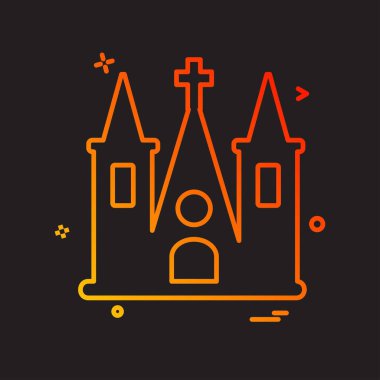 Kilise simge tasarlamak vektör