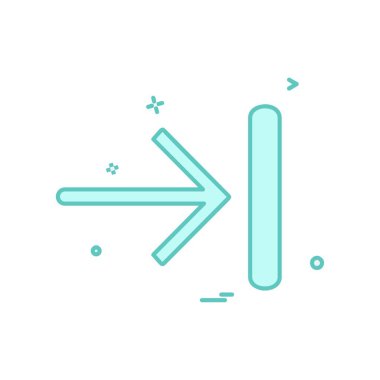 Sağ ok simge tasarlamak vektör