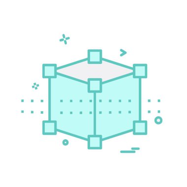 küp simge tasarlamak vektör