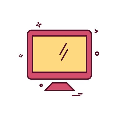 Bilgisayar simgesi tasarım vektörü