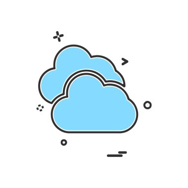 Weather simge vektör beyaz arka plan üzerinde