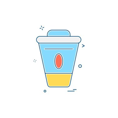 Gıda simgesi tasarım vektörü