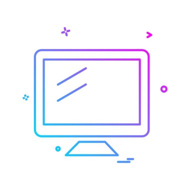 Bilgisayar simgesi tasarım vektörü