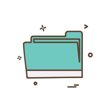 Klasör simge tasarlamak vektör