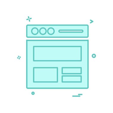 Web düzeni simge tasarım vektörü