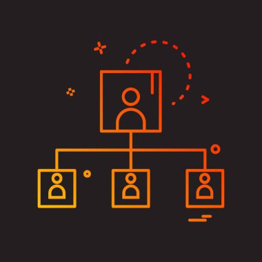 Ağ simgesi tasarım vektörü