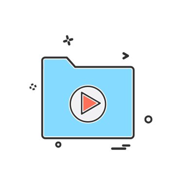 Klasör simge tasarlamak vektör