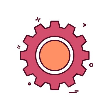 Dişli simge tasarlamak vektör 