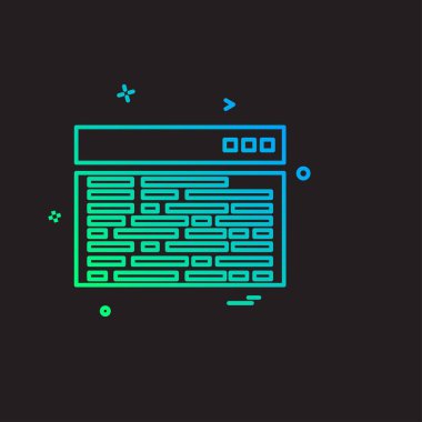 Bilgisayar simgesi tasarım vektörü 