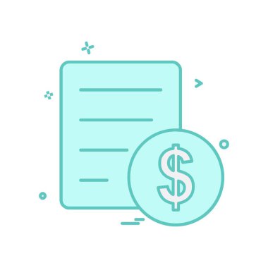 Fatura simge tasarlamak vektör