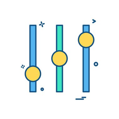 Equilizer simge tasarlamak vektör