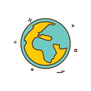 Küre simge tasarlamak vektör