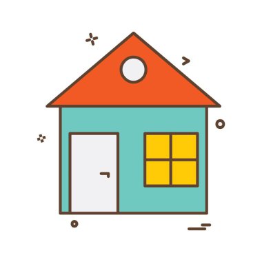 Ev simgesi tasarım vektörü