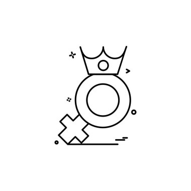 Kadın simge tasarlamak vektör