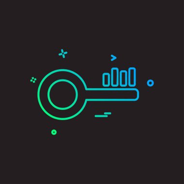 Anahtar simge tasarlamak vektör