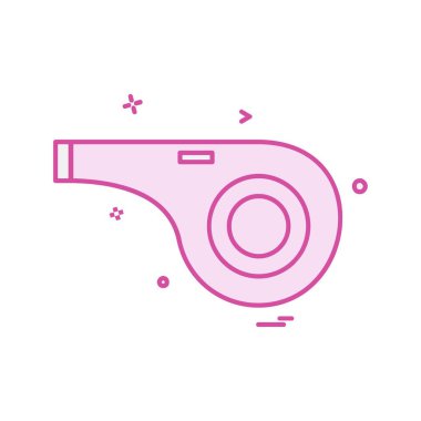 Islık simgesi tasarım vektörü