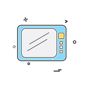 TV simgesi tasarım vektörü