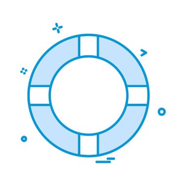 Yüzme havuzu ikonu tasarım vektörü