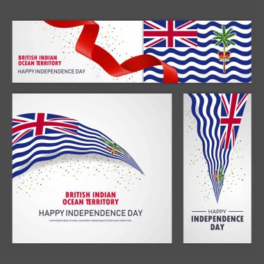 Mutlu Britanya Hint Okyanusu Toprakları bağımsızlık günü afiş ve arka plan belirleme