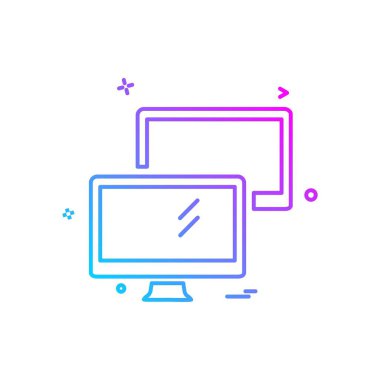 Bilgisayar simgesi tasarım vektörü