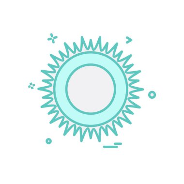 Güneş simgesi tasarım vektörü