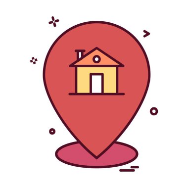 Navigasyon simgesi tasarım vektörü 