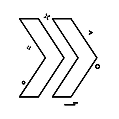 Ok simgesi tasarım vektörü