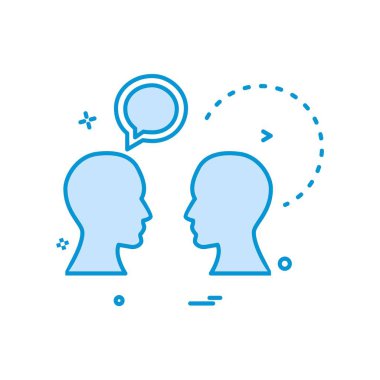 Sohbet simgesi tasarım vektörü