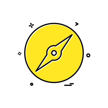 Pusula Simgesi Tasarım Vektörü