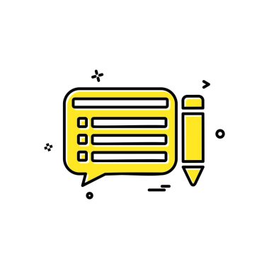 İleti simge tasarlamak vektör