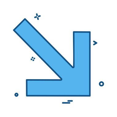 Ok simgesi tasarım vektörü