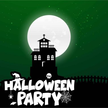 Cadılar Bayramı tatil kartı arka plan renkli vektör çizim 