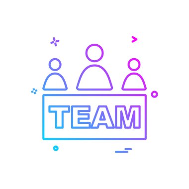 Grup avatar simge tasarlamak vektör