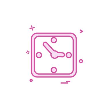 saat saat simge vektör tasarımı