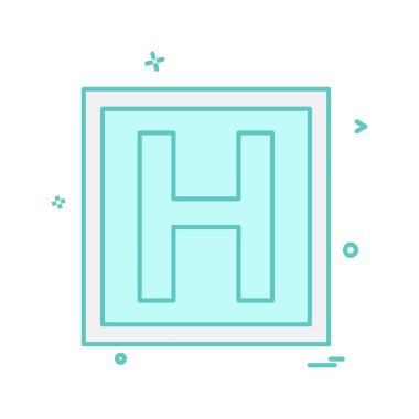 Hastane simge tasarlamak vektör