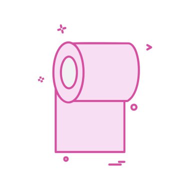 Tuvalet kağıdı simge tasarlamak vektör