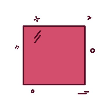 Kare simge tasarlamak vektör