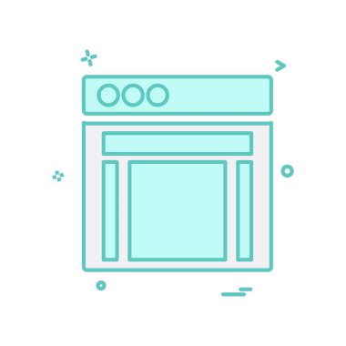 Web düzen simge tasarlamak vektör