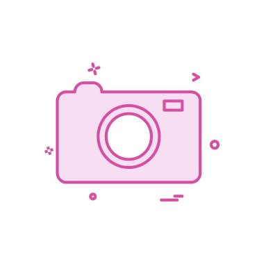 Kamera simgesi tasarım vektörü